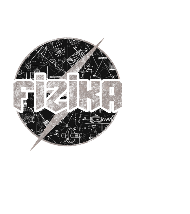 FIZIKA minta fekete pólón