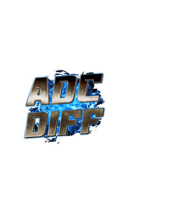 ADC DIFF metalic blue fire minta fehér pólón