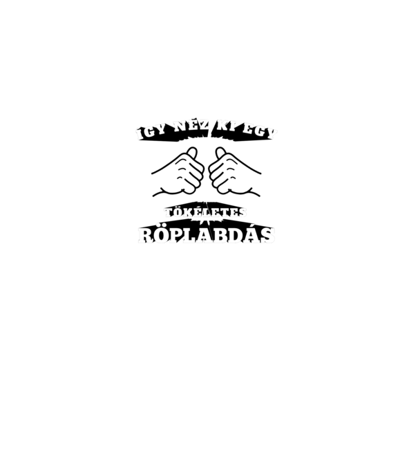 Így néz ki egy tökéletes ____RÖPLABDÁS minta sötétkék pólón