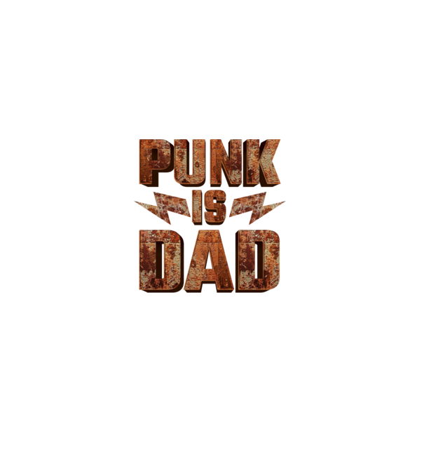 PUNK IS DAD minta fekete pólón