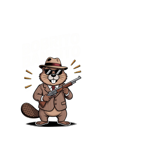 Bobrito Bandito minta fehér pólón