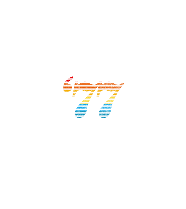Retro születésnap 1977 minta fekete pólón
