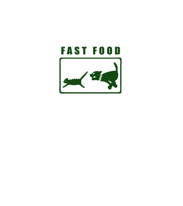 fast food minta szürke pólón
