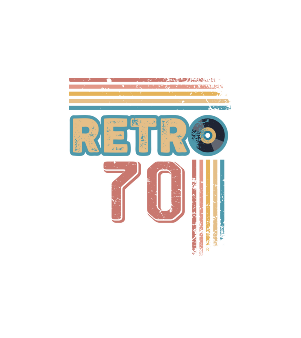 retro_70 minta fehér pólón