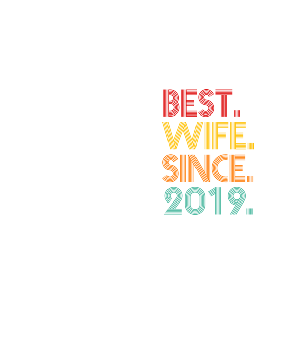 best wife since 2019 retro minta neonsárga pólón