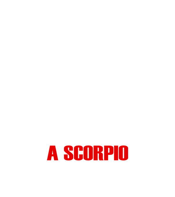 Piss of a SCORPIO minta fekete pólón