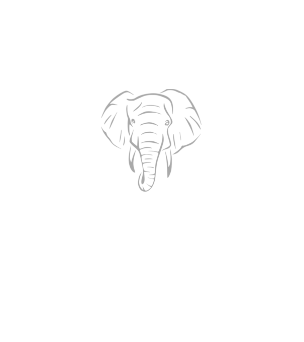 elefant minta szürke pólón