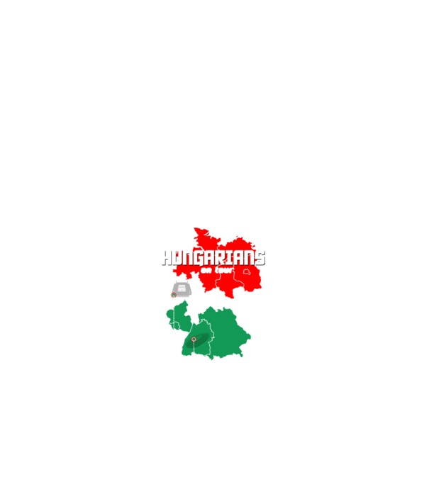 Futball EB 2024 HUNGARIANS ON TOUR fekete alapra minta fehér pólón