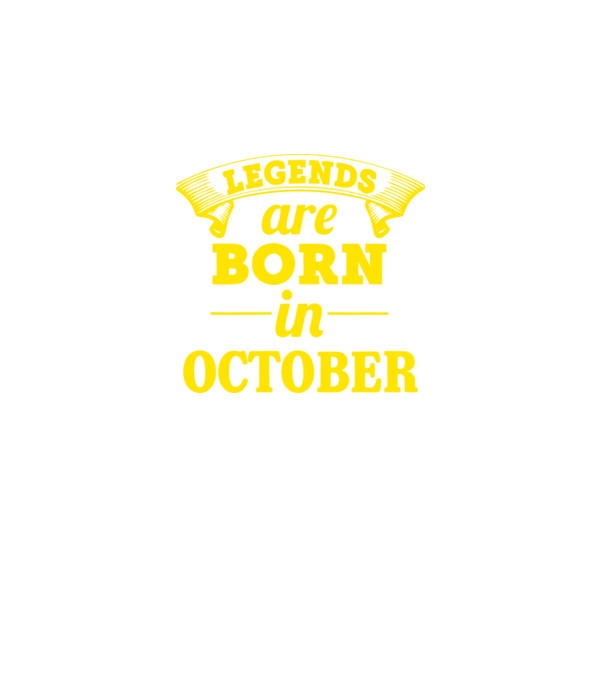 Legends are born in - October minta farmerkék pólón