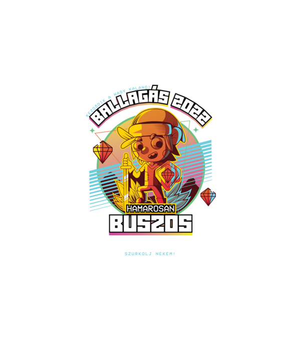 Arcade Jövőbeli szakmás buszos minta fehér pólón