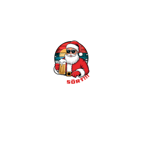 Ho ho hozz még sört karácsonyi fekete pólóra minta fekete pólón