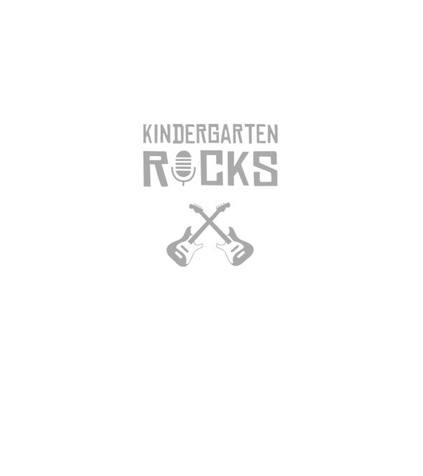 Kindergarten rocks minta fekete pólón