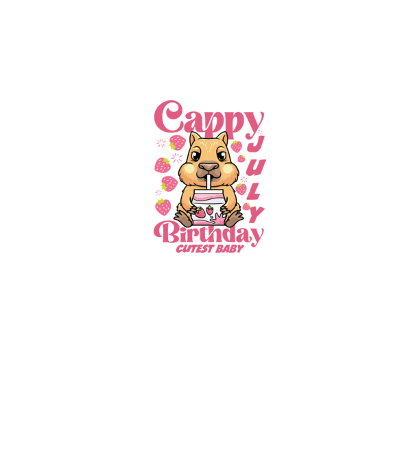 Cappy Birthday July minta szürke pólón