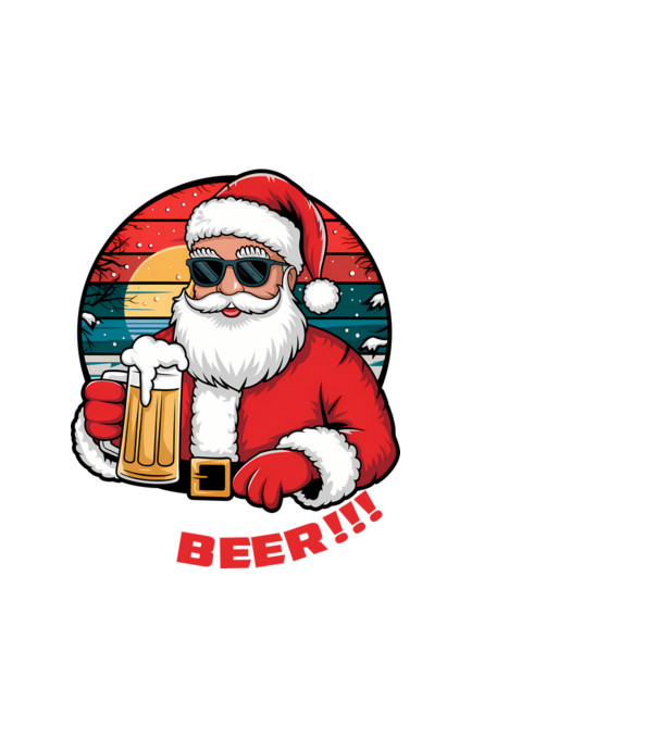 Ho Ho Hold My Beer karácsonyi fekete pólóra angol minta fekete pólón