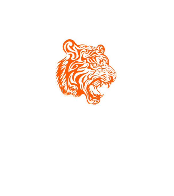 Tigris minta fehér pólón