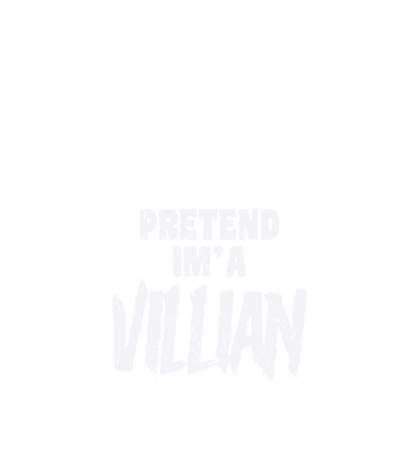 Farsang Villian minta fekete pólón