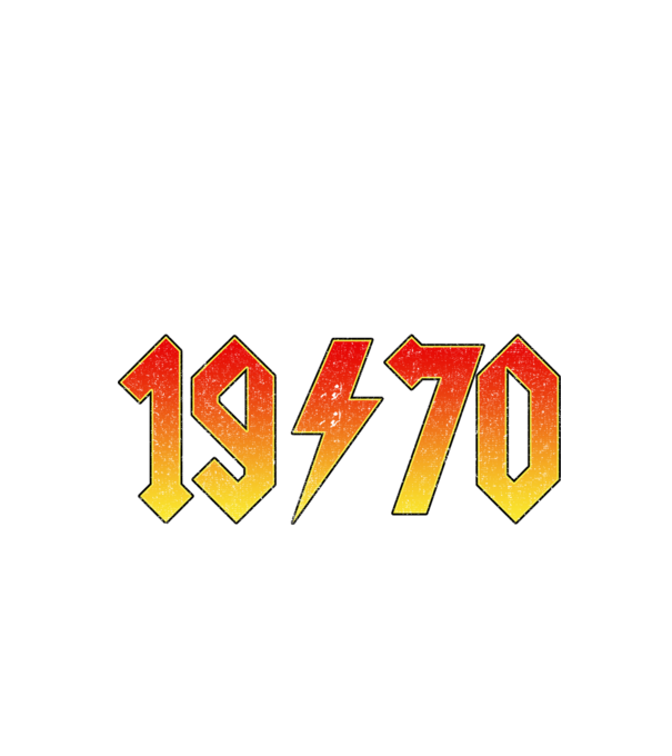 Rock születésnap 1970 JANUÁR minta fekete pólón