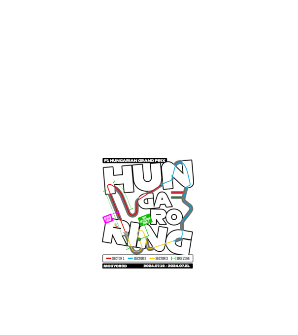 Hungaroring basic 24 minta fehér pólón