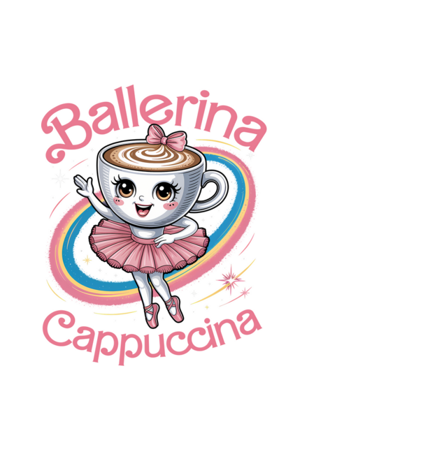 Ballerina Cappuccina minta fekete pólón