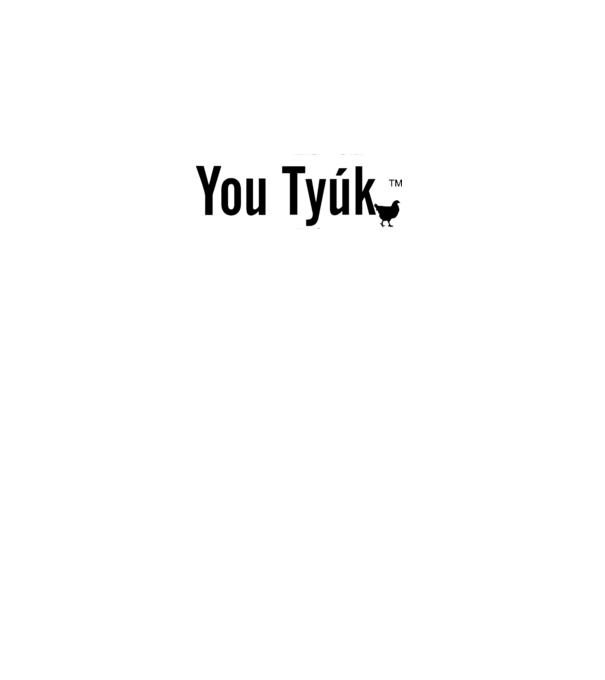 You Tyuk minta sötétszürke pólón