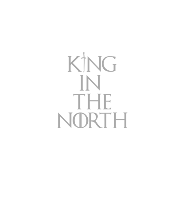King in the North minta fekete pólón