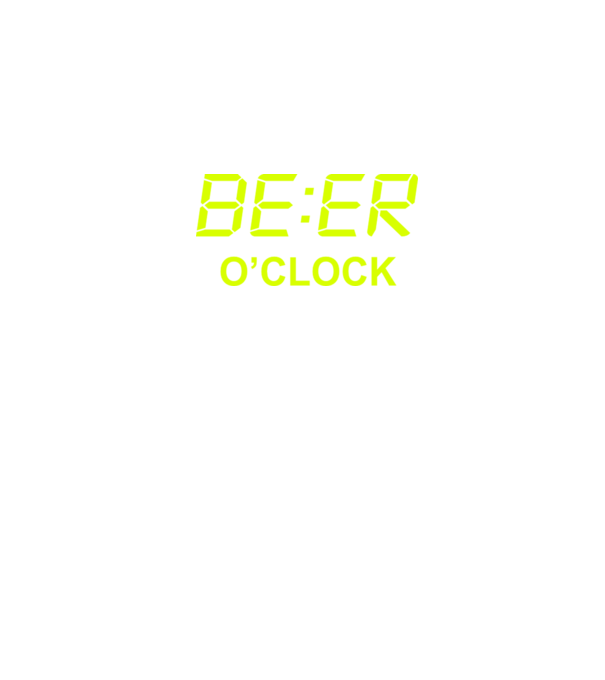Beer o' clock minta fekete pólón