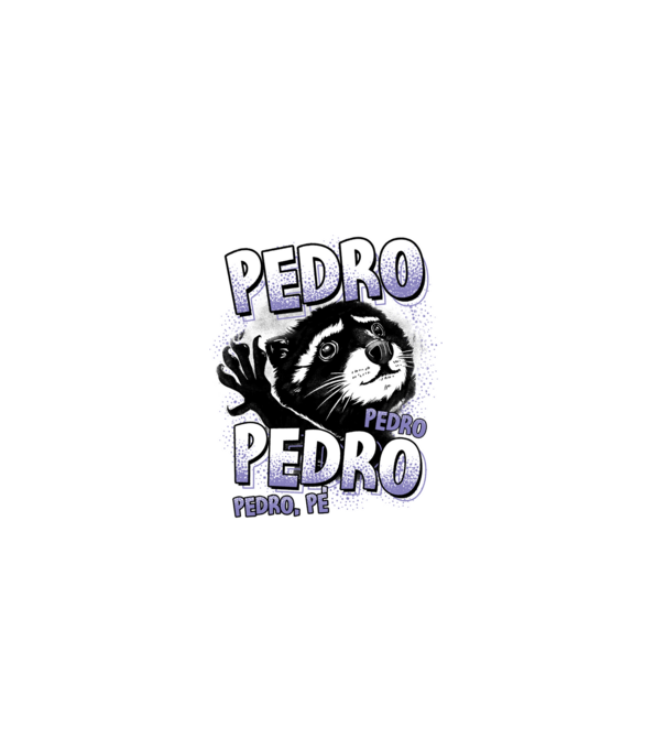 Pedro Pedro minta fekete pólón