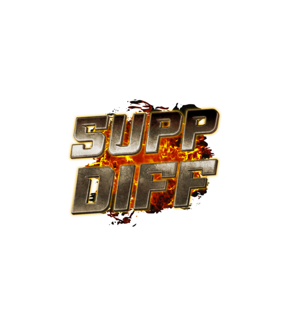SUPP DIFF metalic fire minta fehér pólón