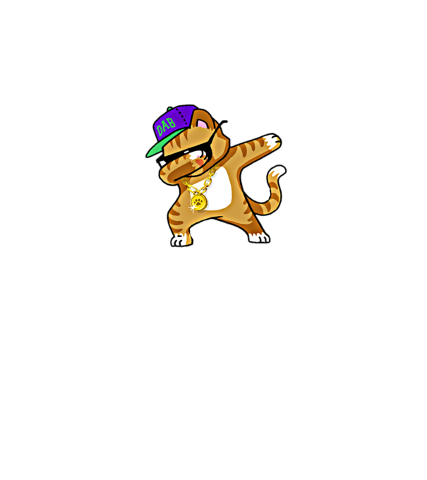 Cool Cat DAB minta sötétkék pólón