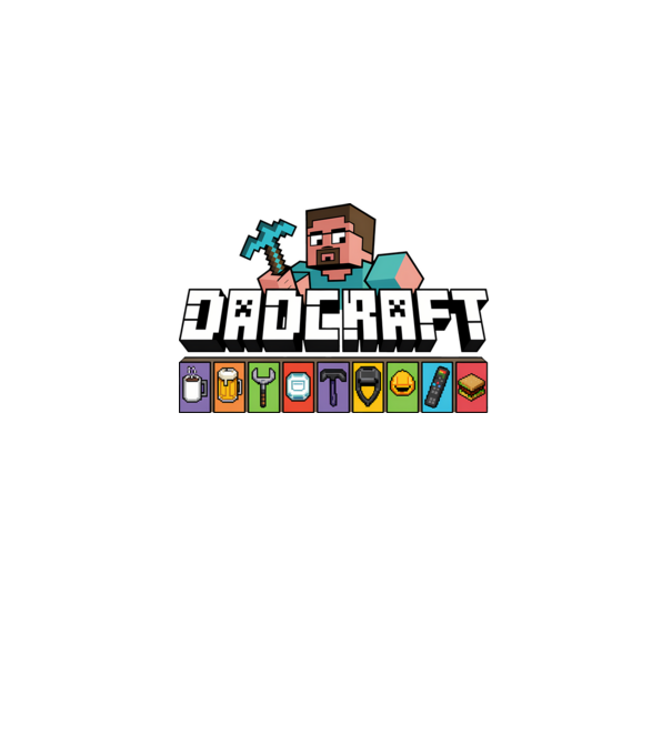 Dadcraft minta fehér pólón