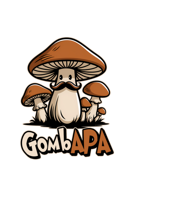 GombAPA minta világoskék pólón