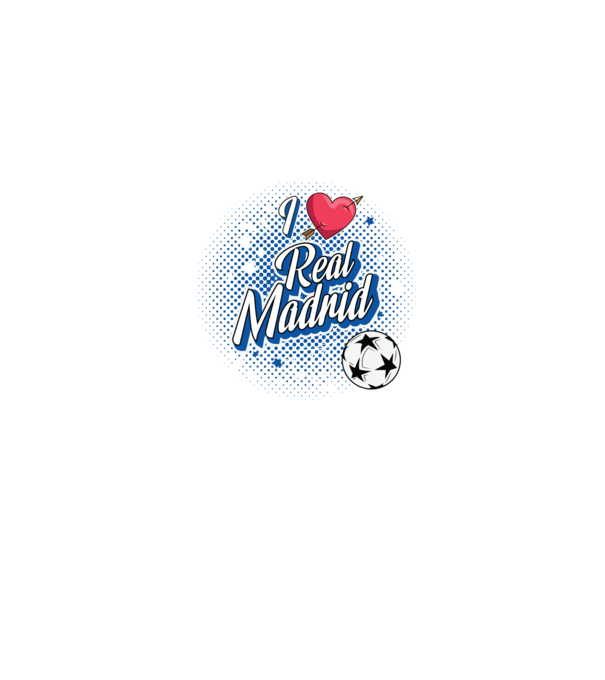 Popart RealMadrid minta farmerkék pólón