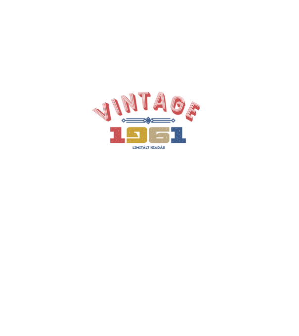 vintage 1961 minta fehér pólón