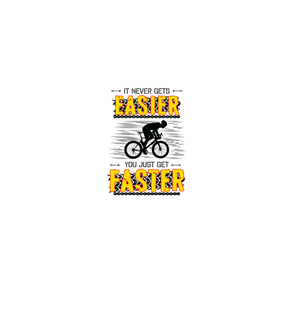 it never gets easier minta fehér pólón