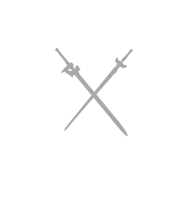 Crossed Swords minta fekete pólón