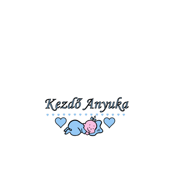 Kezdő anyuka 1 minta homokszín pólón