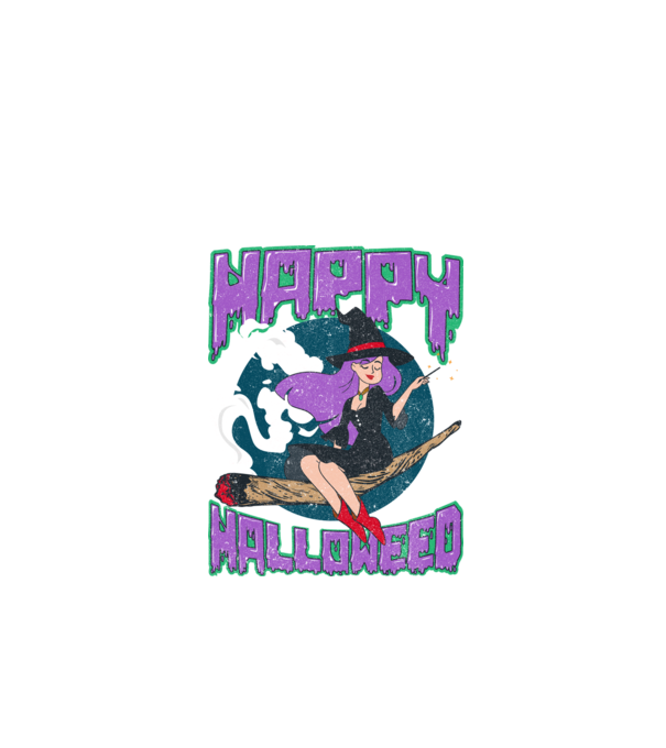 Happy Halloweed minta fekete pólón