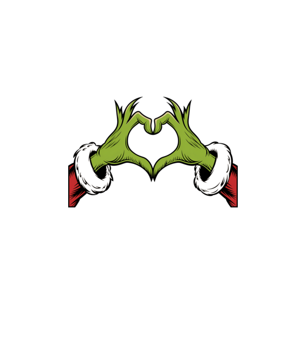 Szeretem a karácsonyi páros pólókat Grinch Fekete pólóra angol minta fehér pólón