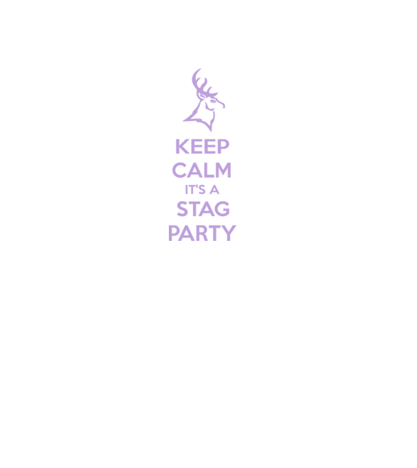 Keep calm stag party on minta fekete pólón