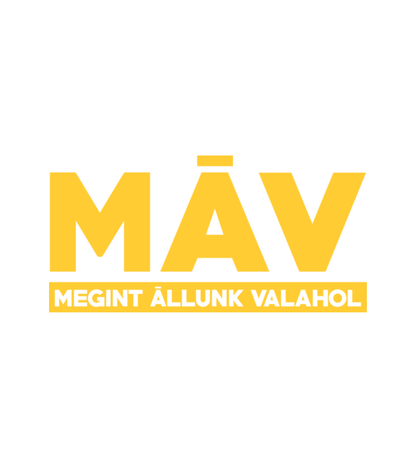 MÁV már megit állunk valahol minta fehér pólón