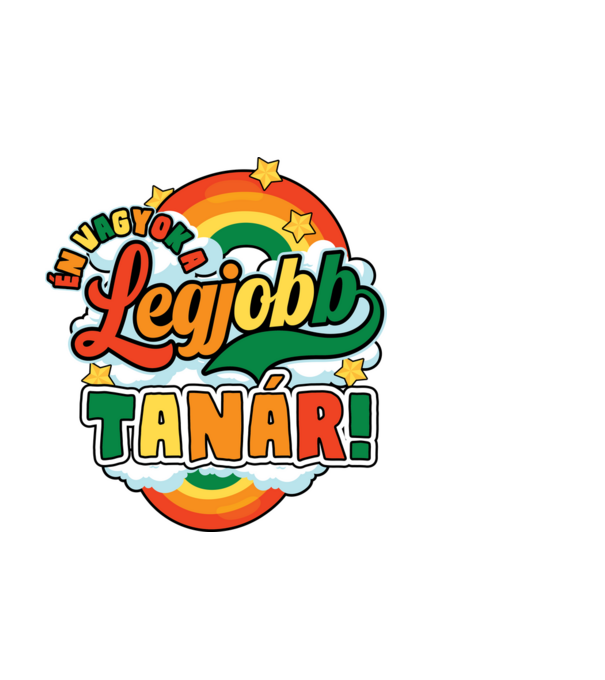 Legjobb tanár minta fehér pólón