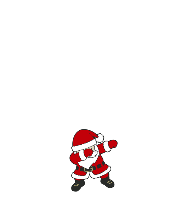 Dabbing Santa minta fehér pólón