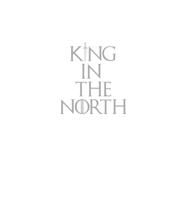King in the North minta fekete pólón