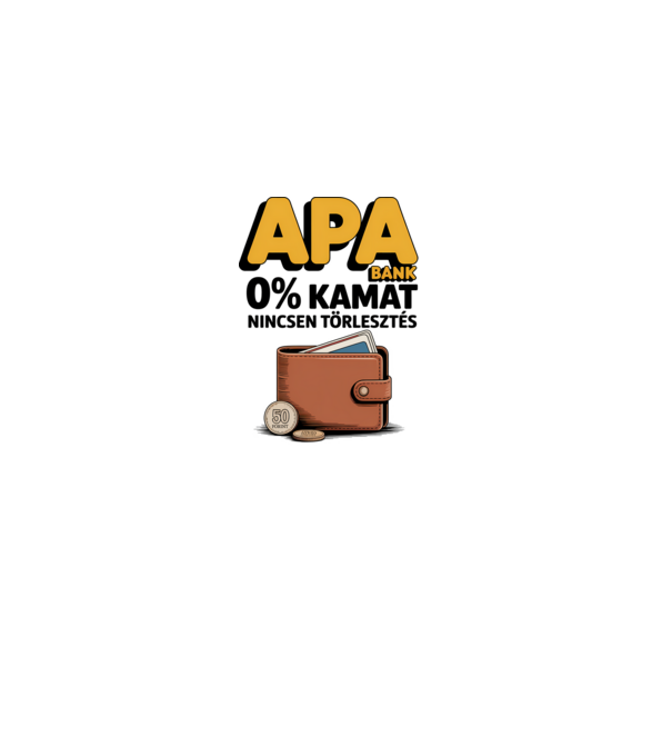 APA BANK minta fehér pólón