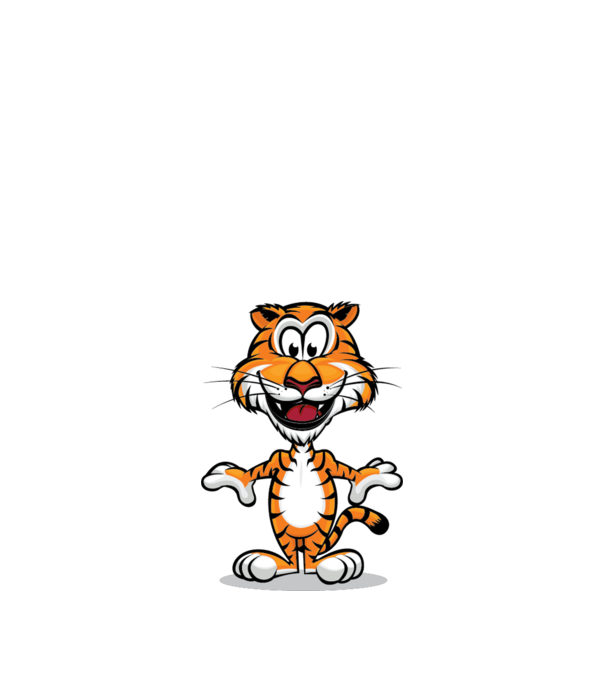 tigris minta homokszín pólón
