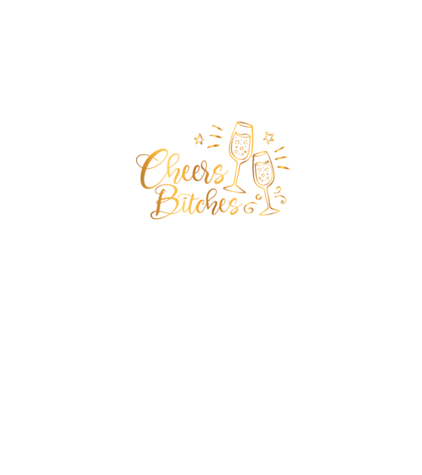 Cheers Bitches minta sötétkék pólón