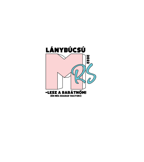 MTV lánybúcsú barátnő retro minta piros pólón