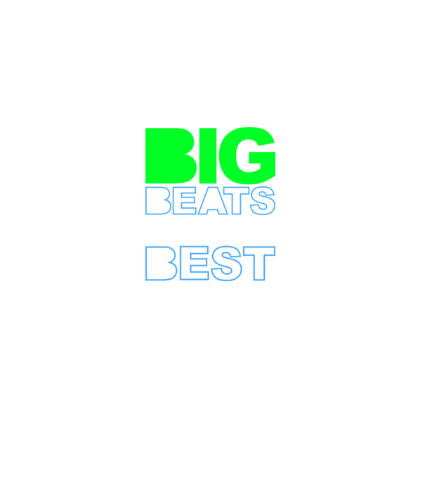 Big Beats Are The Best minta fekete pólón