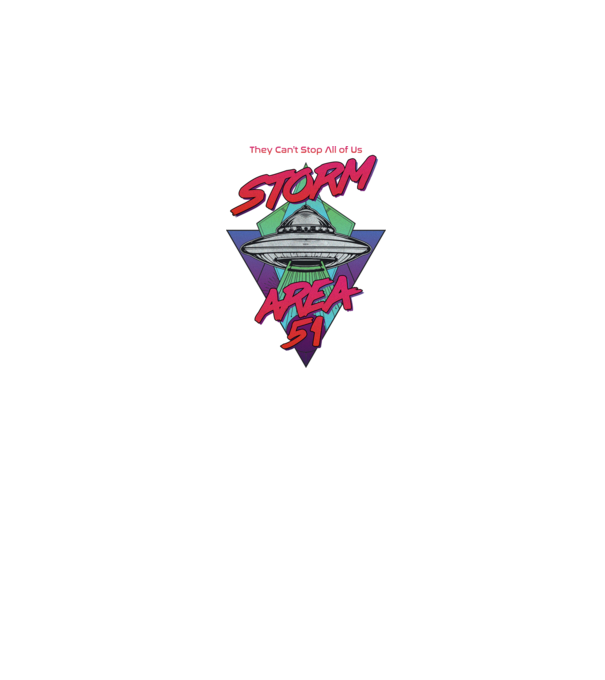 storm area 51 ufo minta szürke pólón