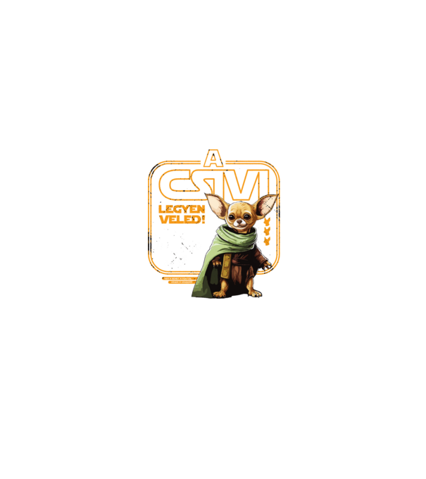 A csivi legyen veled minta fekete pólón
